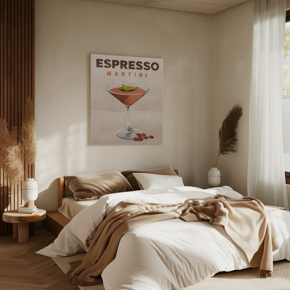 Espresso Martini Cocktail Bar Decor | Canvas