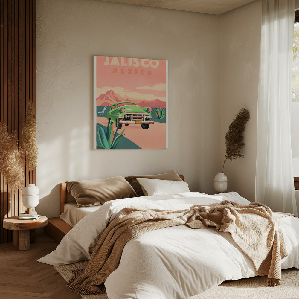 Jalisco Mexico Vintage Travel Poster | Canvas