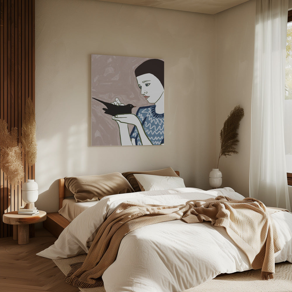Bird lady | Canvas