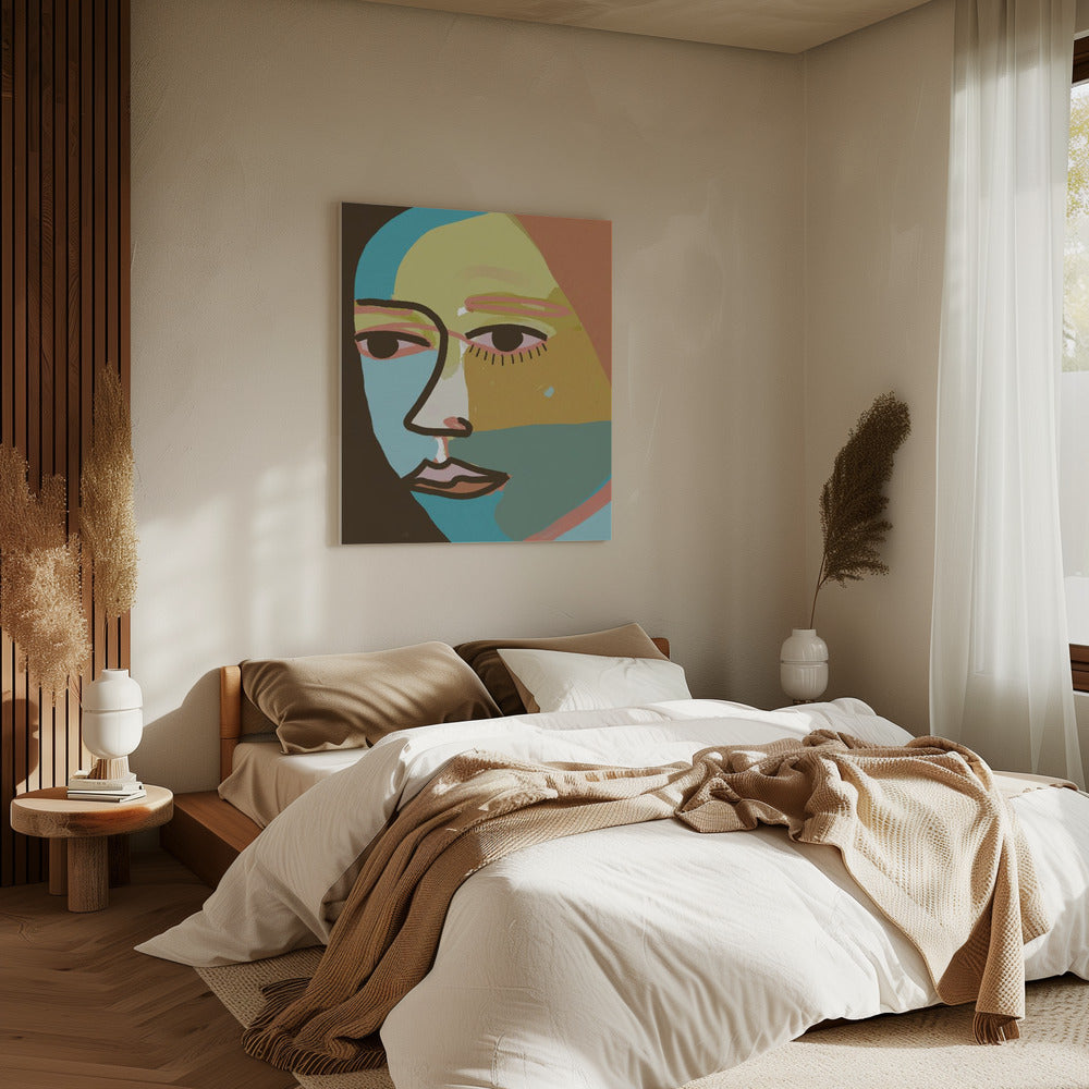 Abstraktes Gesicht | Leinwand