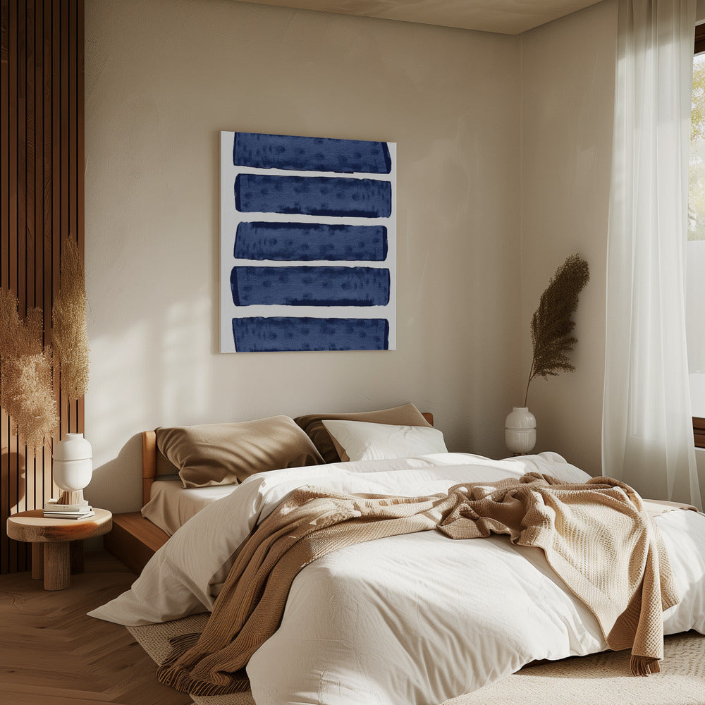 Marineblau Energie 1 | Leinwand