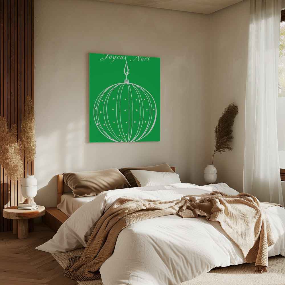 Bows and Baubles: Joyeux Noël Christmas | Canvas