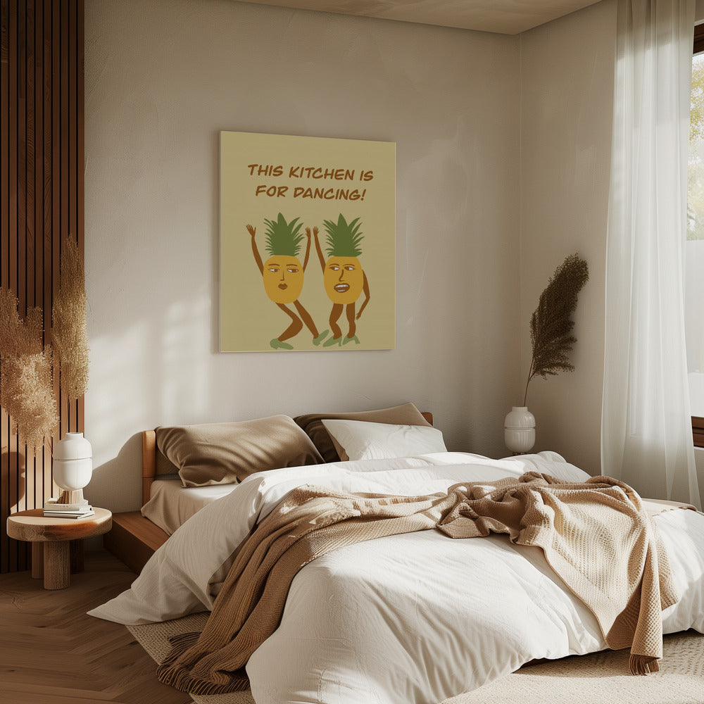 Tanzende Ananas | Leinwand