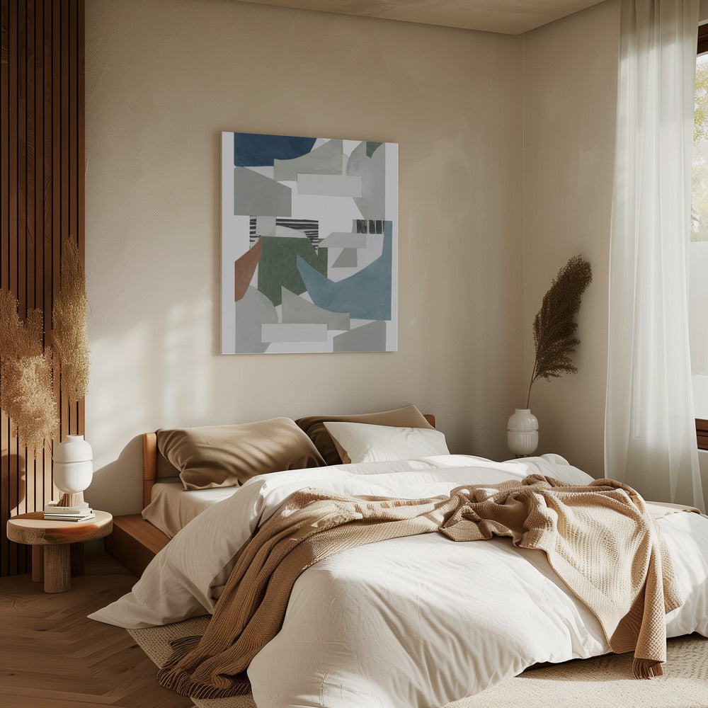 Neutral Geometric Print No 2 | Canvas
