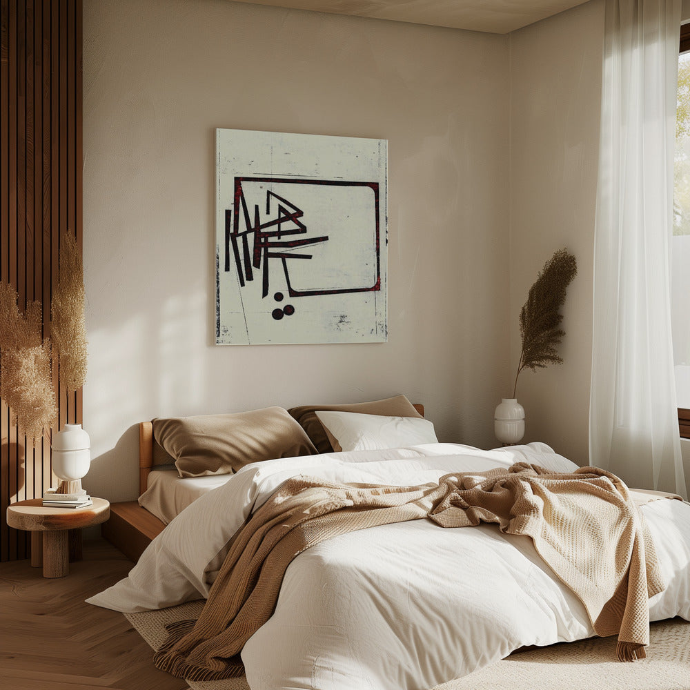 Eckige Linien und Punkte | Leinwand