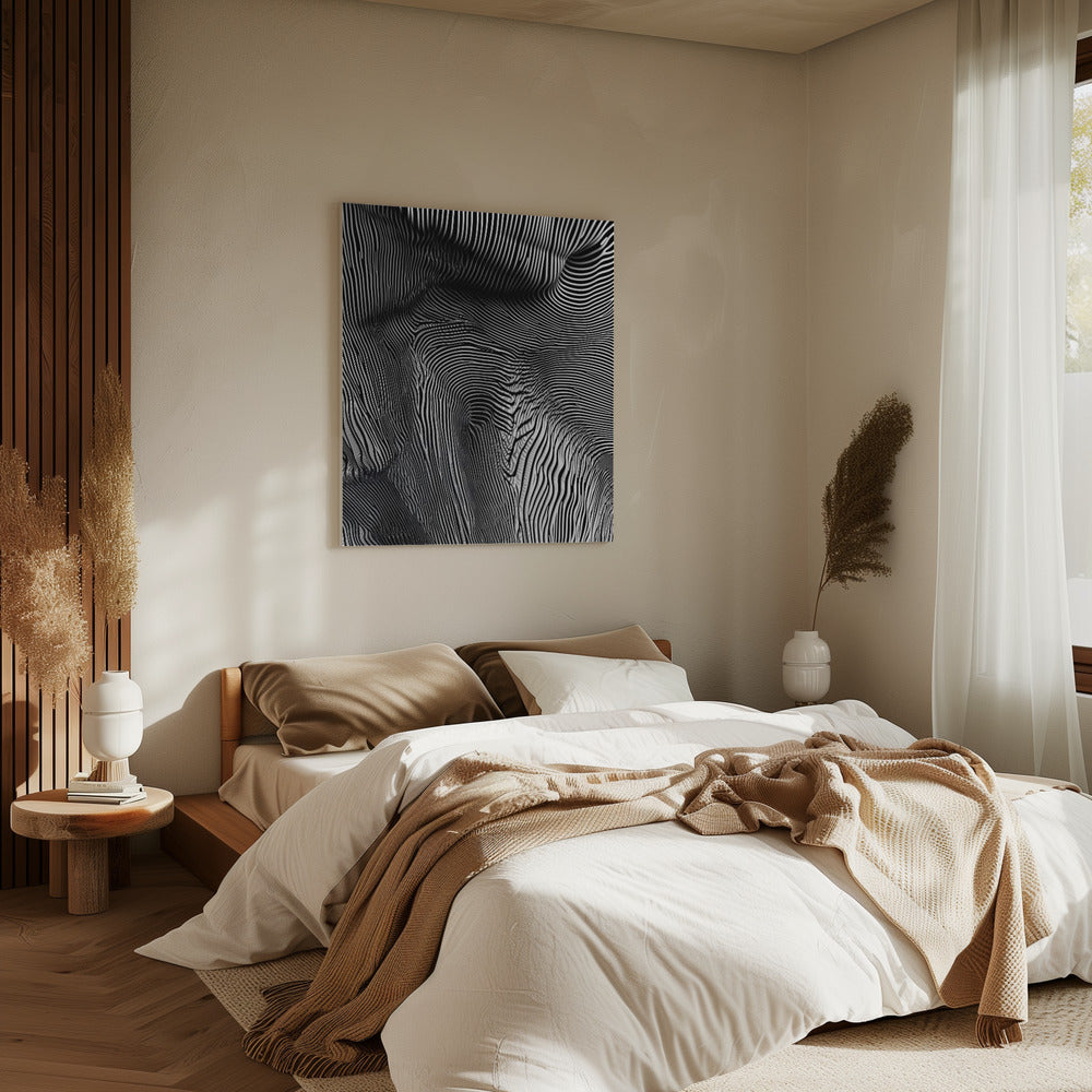 Zebra Flowform | Leinwand