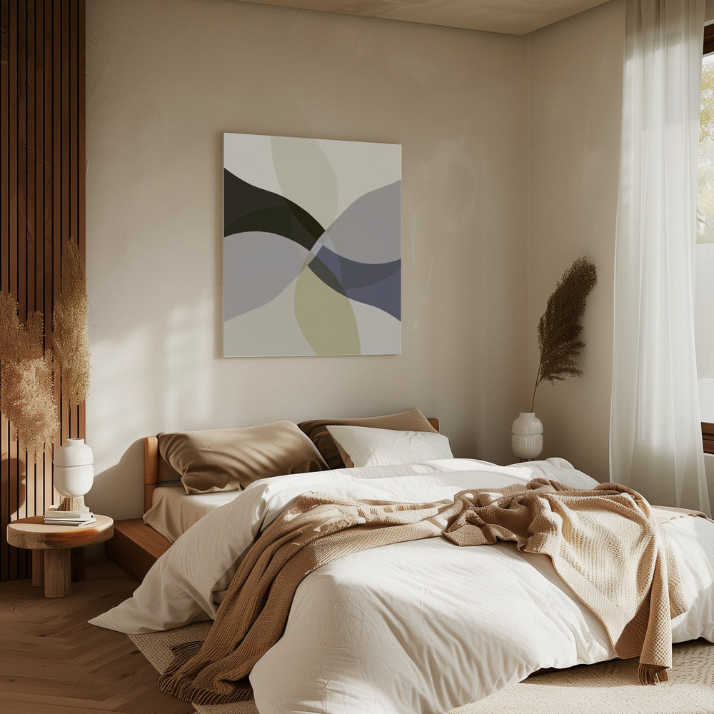 Abstrakte neutrale Formen Druck 3 | Leinwand