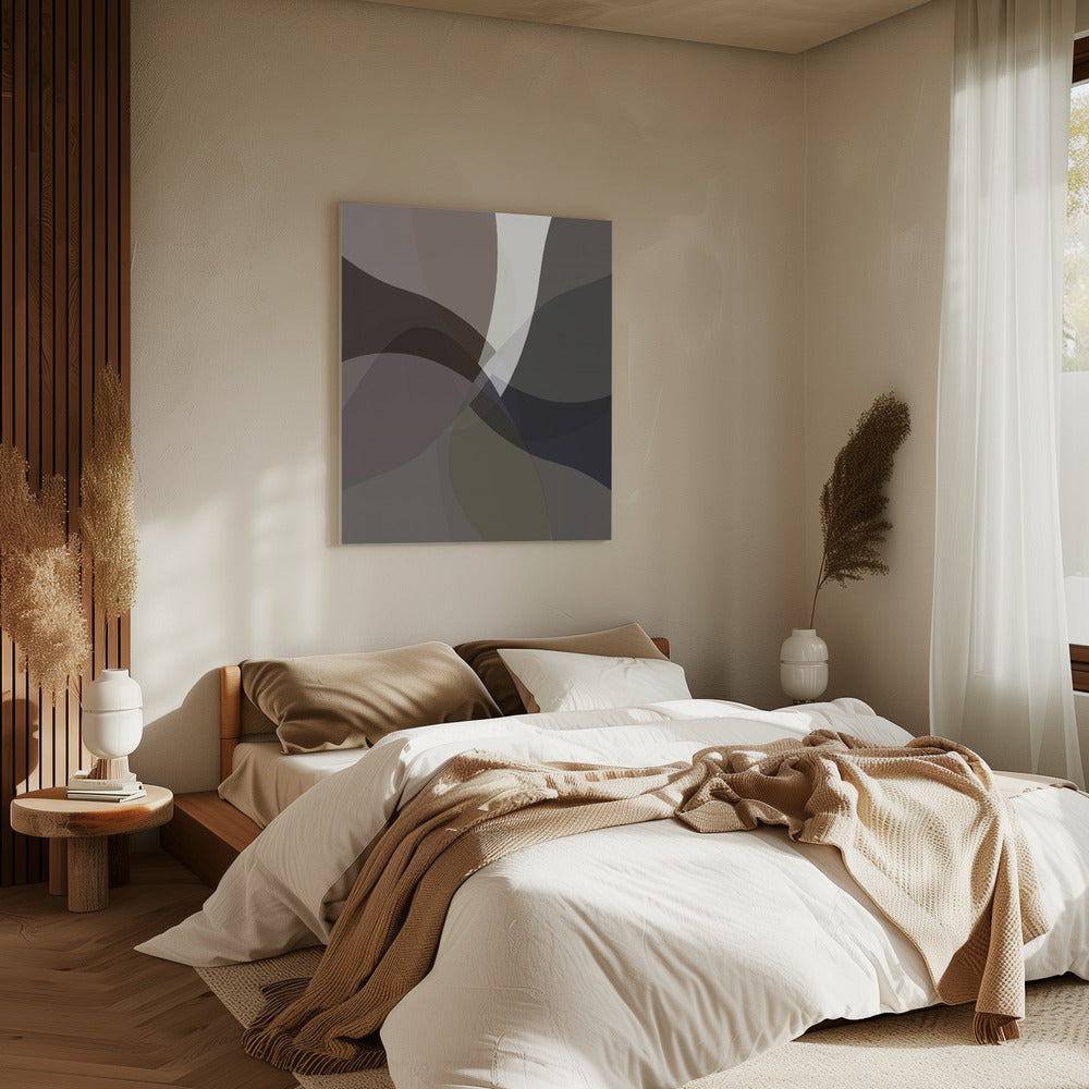 Abstrakte neutrale Formen Druck 5 | Leinwand