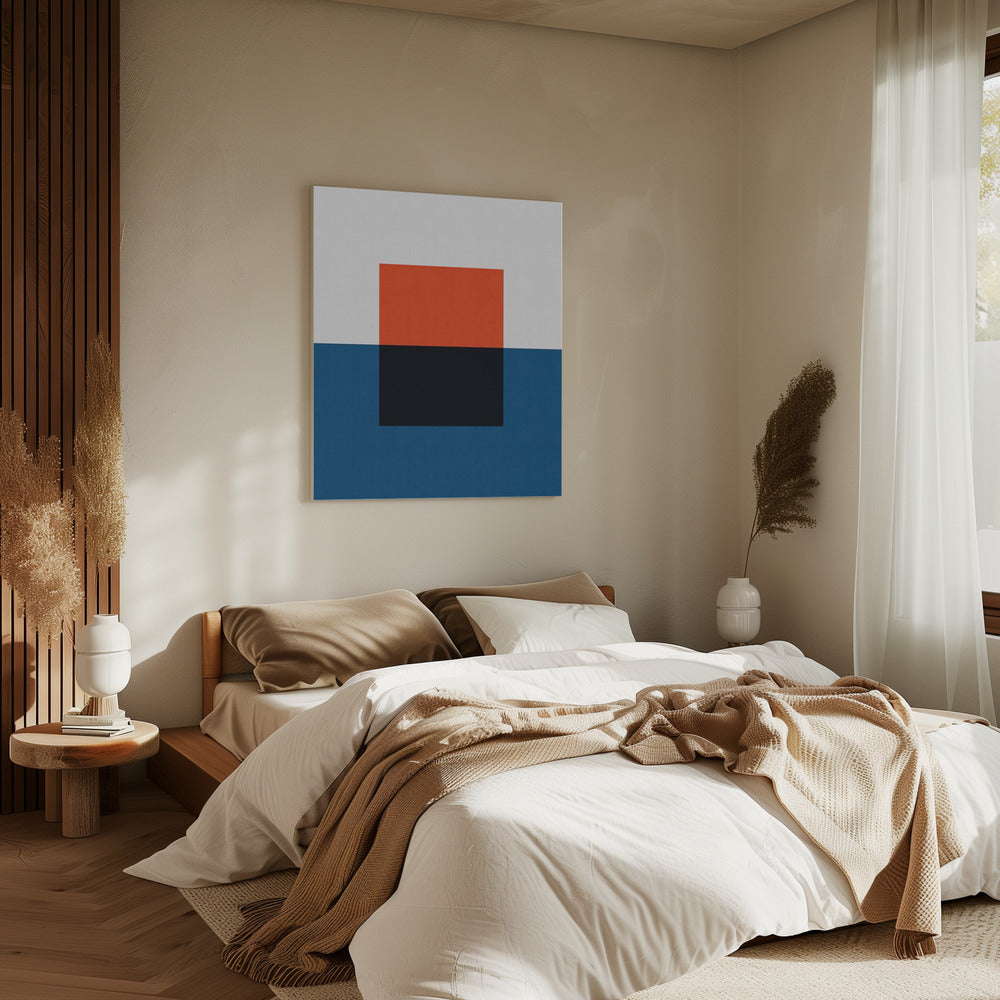 Blau und Rot 2 | Leinwand