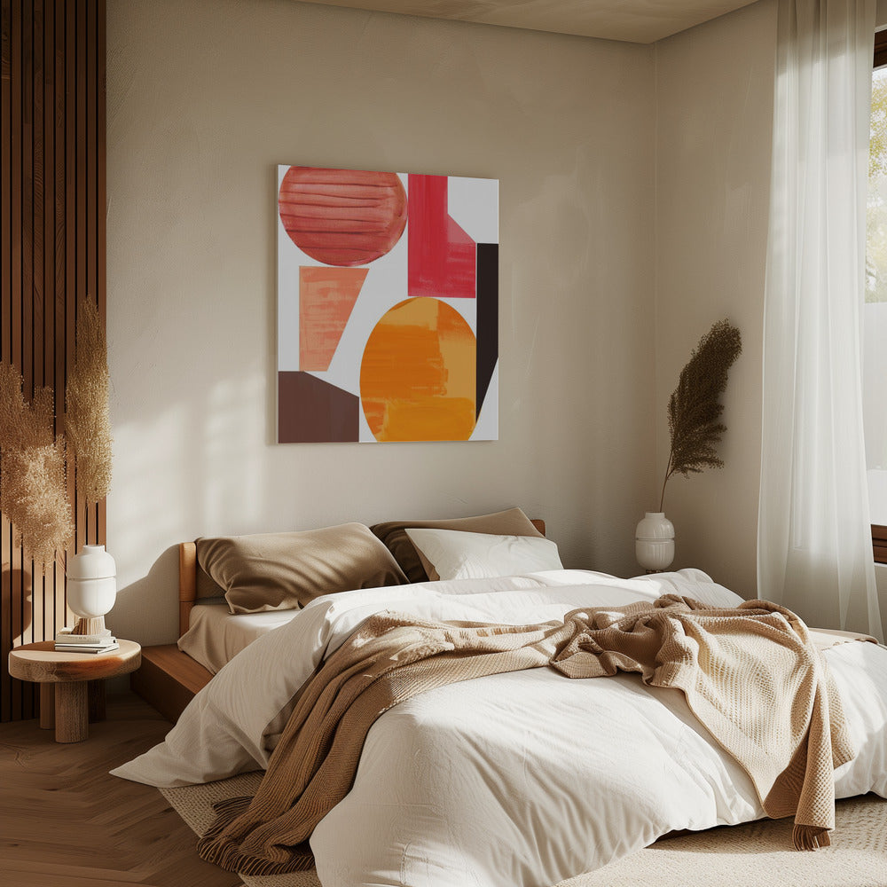 Geometrische Wärme Nr. 1 | Leinwand