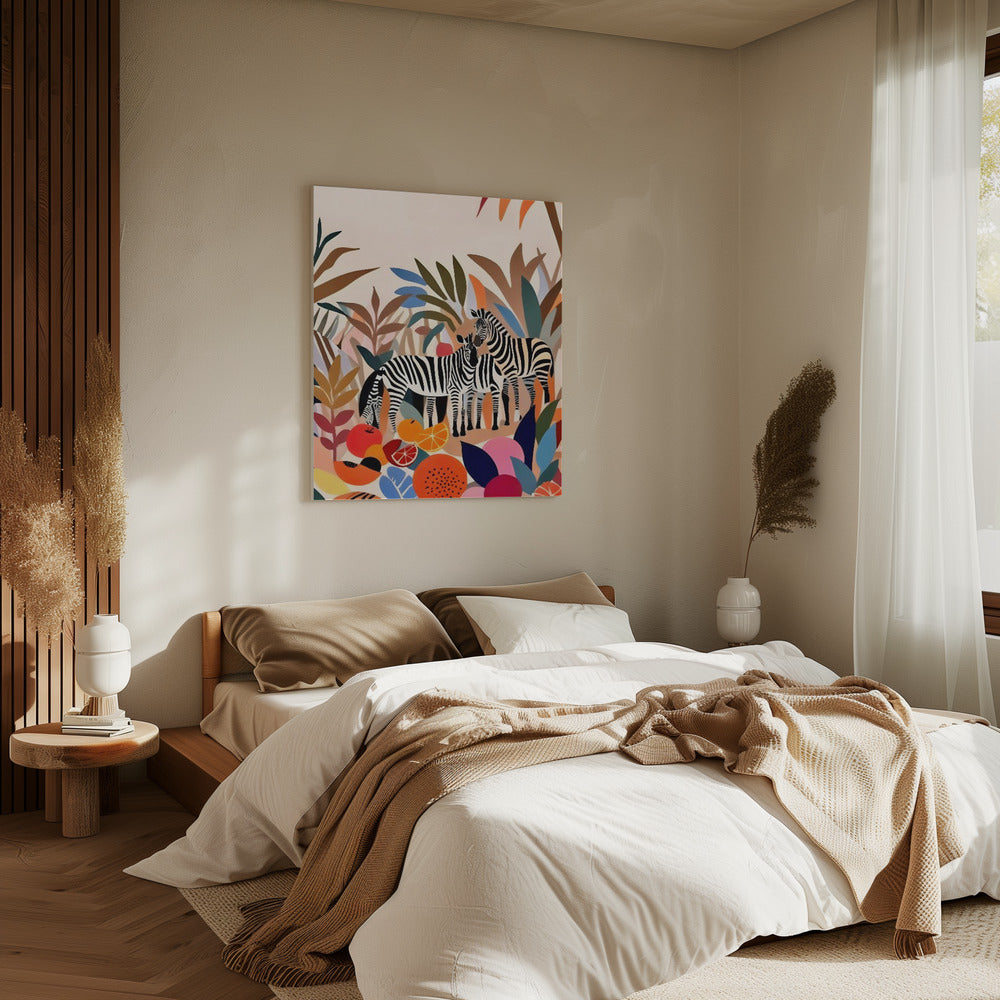 Drei Zebras | Leinwand