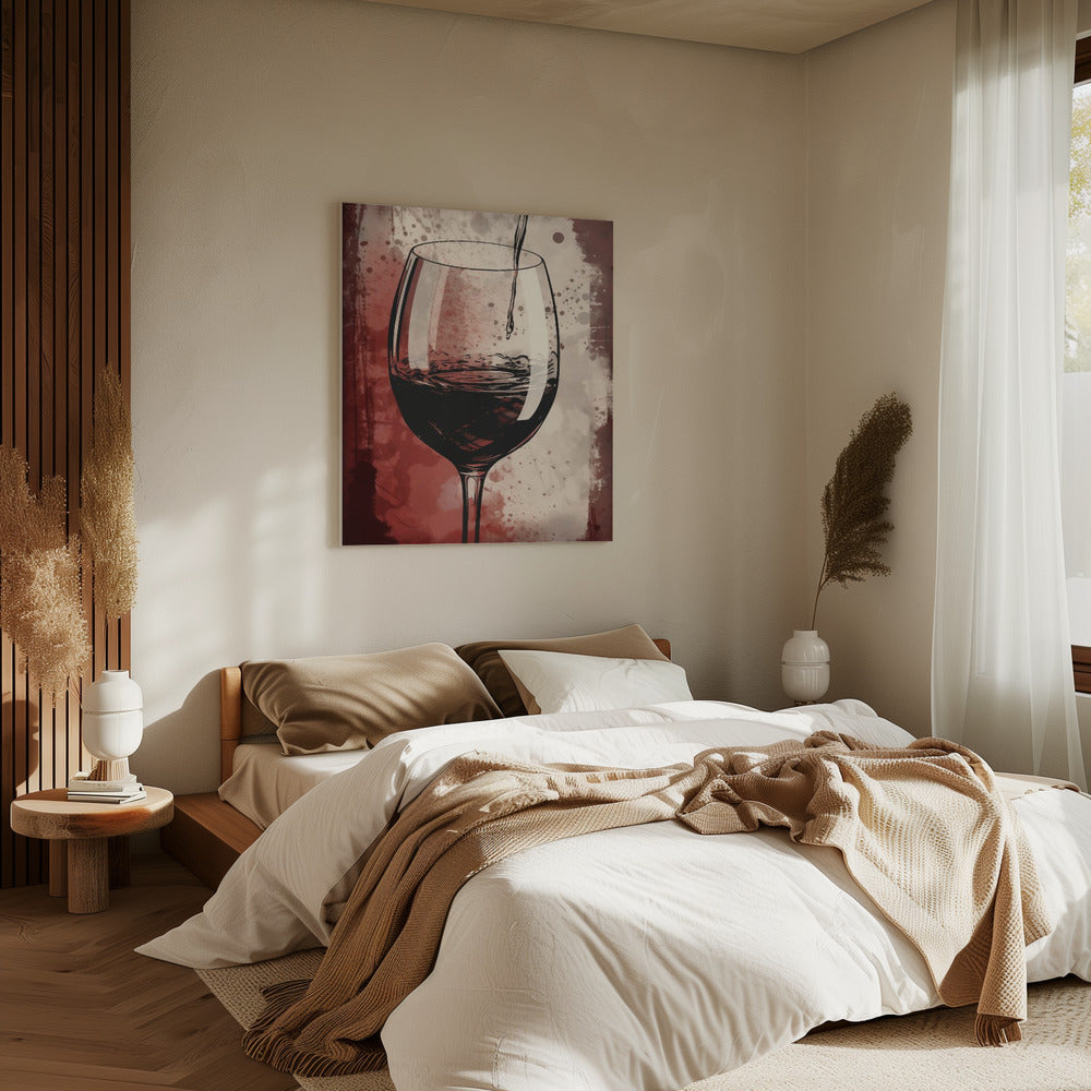 Rotwein Nr. 5 | Leinwand