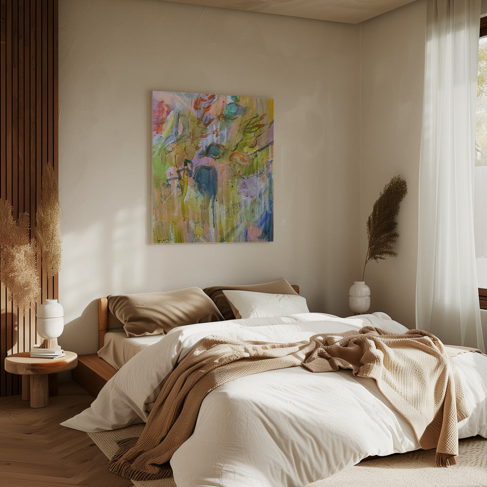 Magischer Garten der Farben | Leinwand