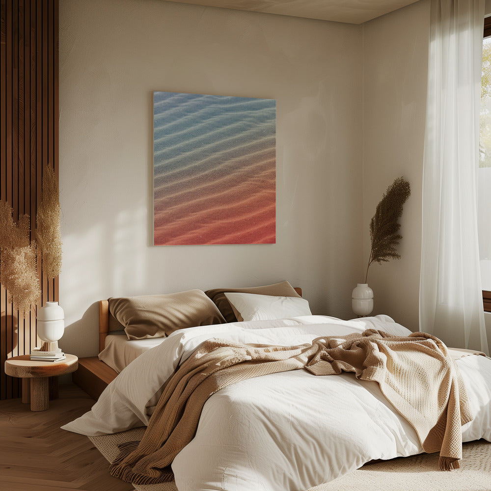 Farbverlaufswellen | Leinwand