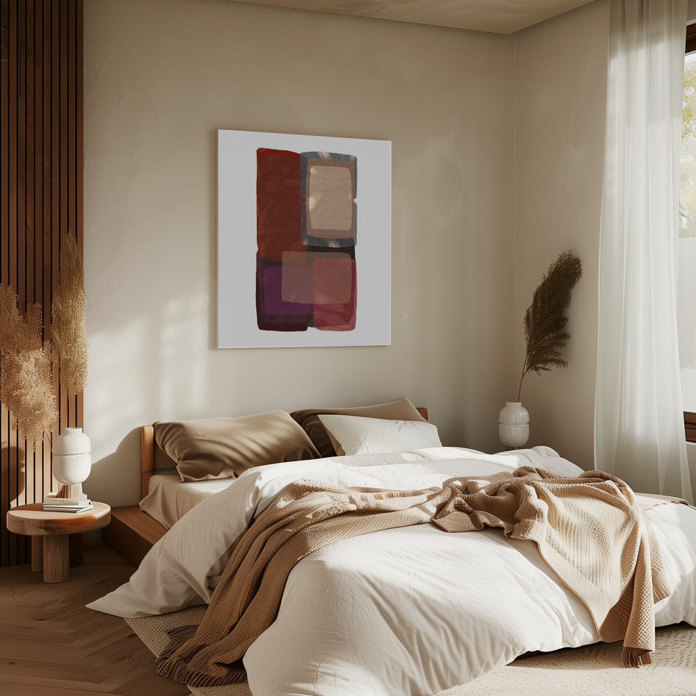 Deep Shades Shapes 1 | Canvas