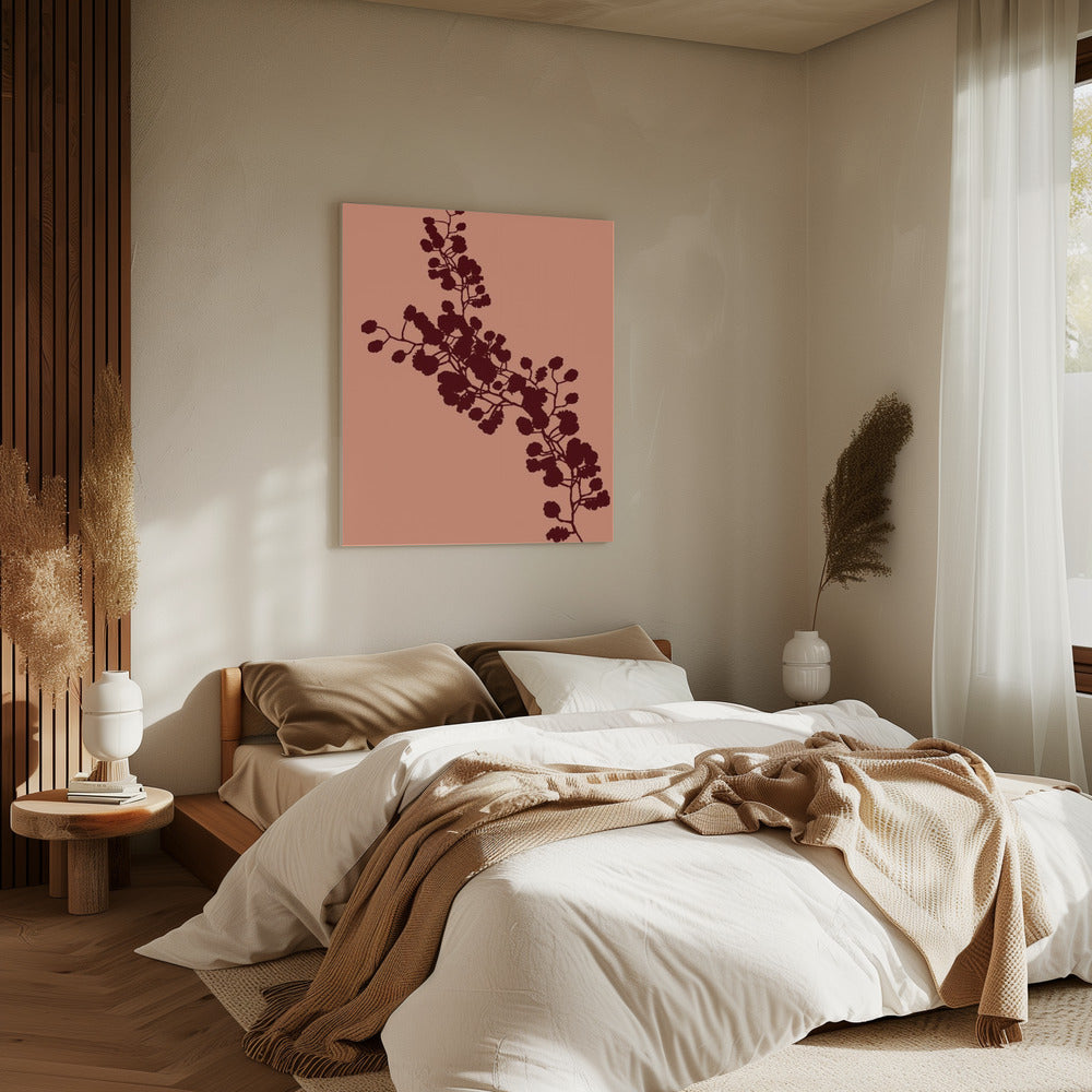 Blumensilhouette 4 | Leinwand