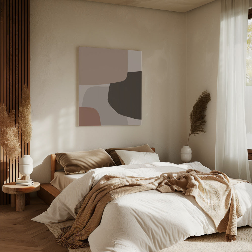 Organic Shapes in Earthy Tones | Canvas