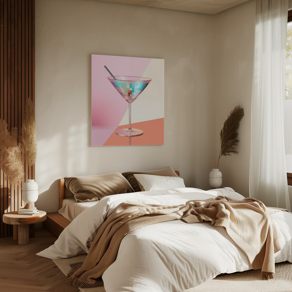 Prickelnder Martini | Leinwand