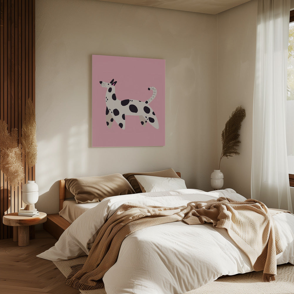 Spotted Pooch Stroll | Canvas