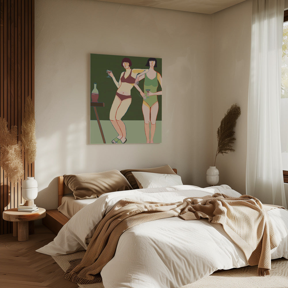 Loungin' Ladies | Leinwand