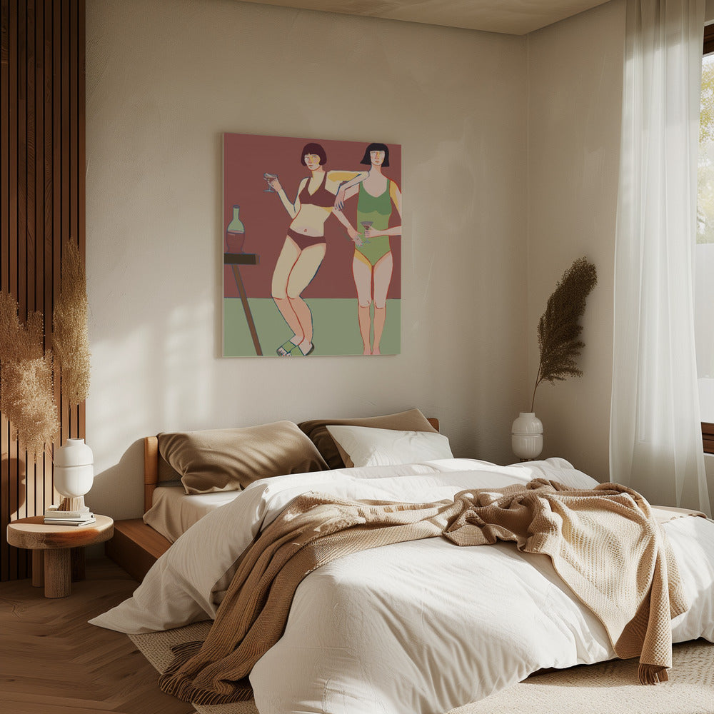 Loungin' Ladies | Leinwand