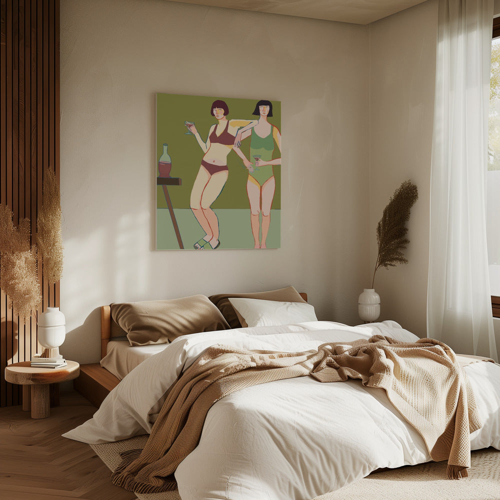 Loungin' Ladies | Leinwand