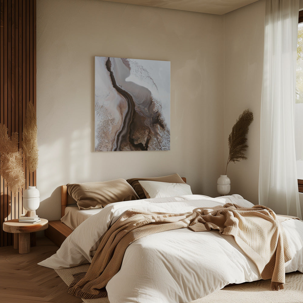 Sophisticated Browns - Earthly Currents 3 | Canvas