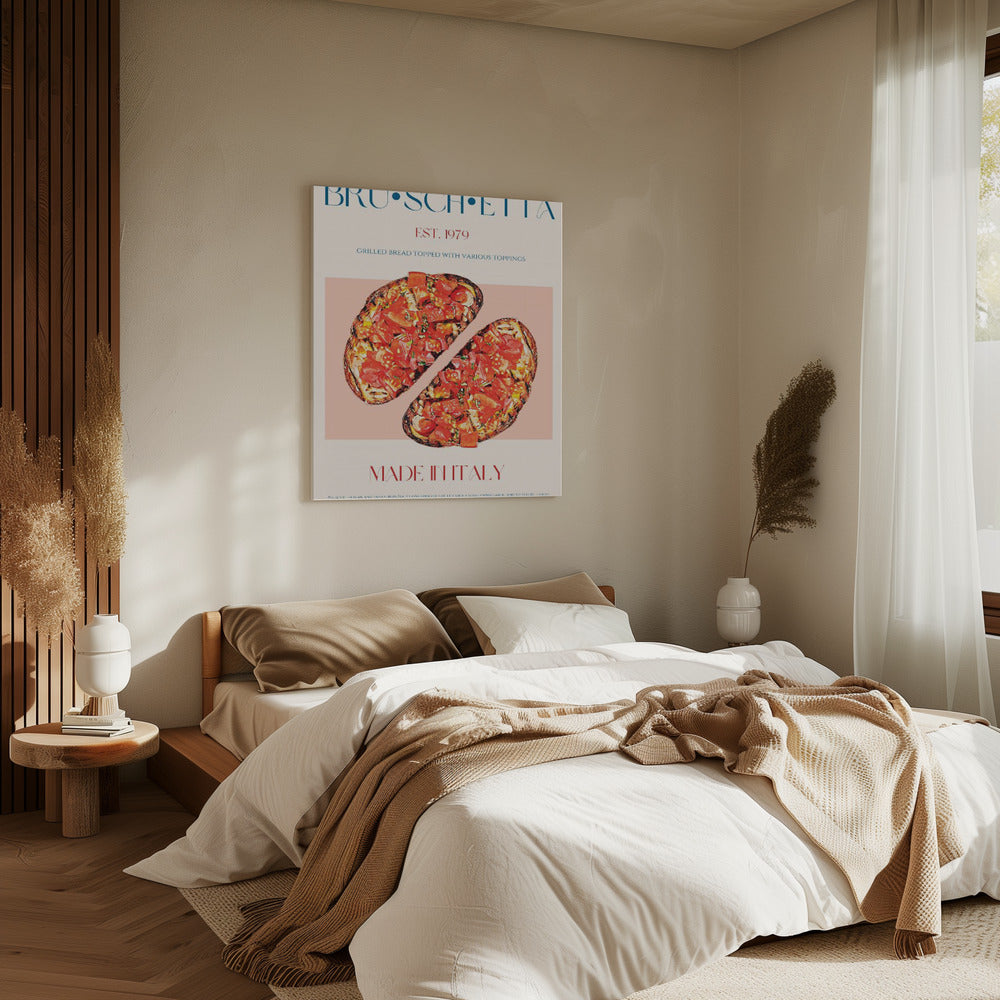 Geschmackvolle Bruschetta | Leinwand