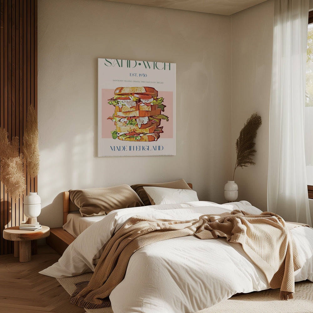 Klassisches Sandwich Made in England | Leinwand