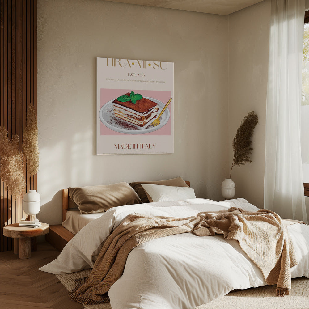 Klassischer italienischer Tiramisu-Druck | Leinwand