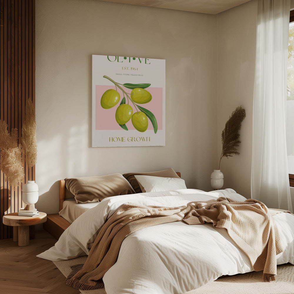 Goldene Oliven Essenz | Leinwand