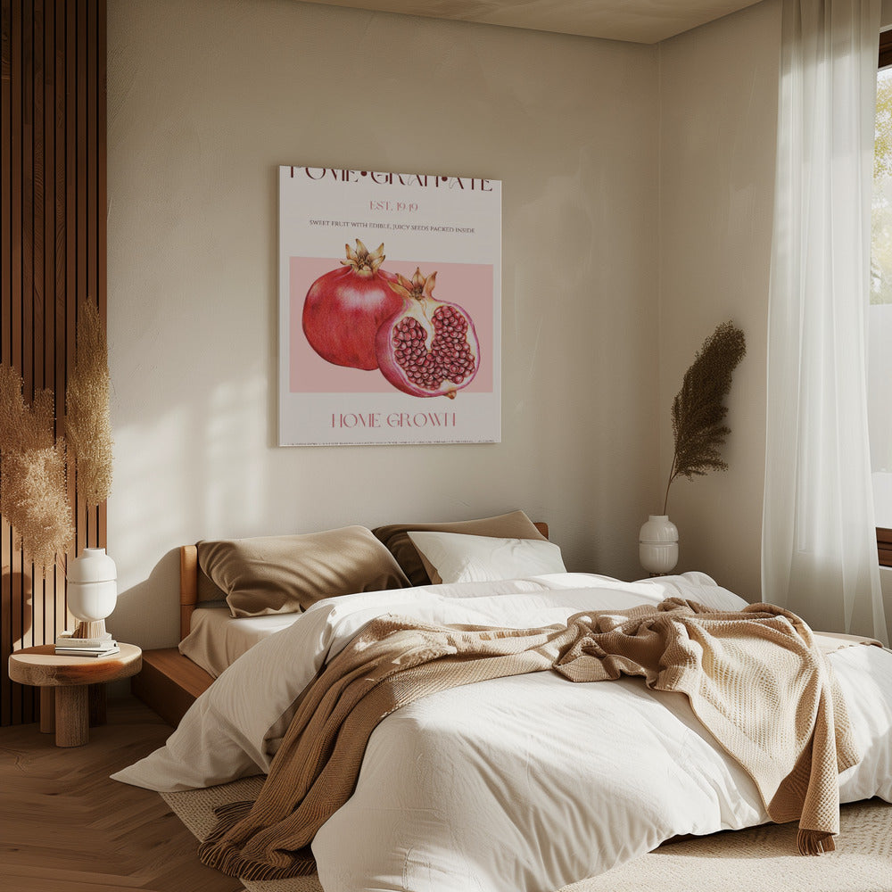 Saftiger Granatapfel | Leinwand