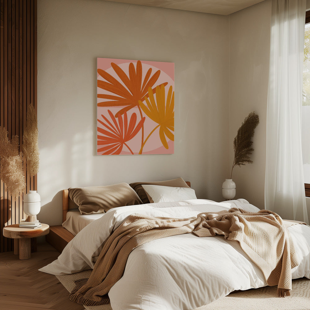 Herbstpalmen | Leinwand