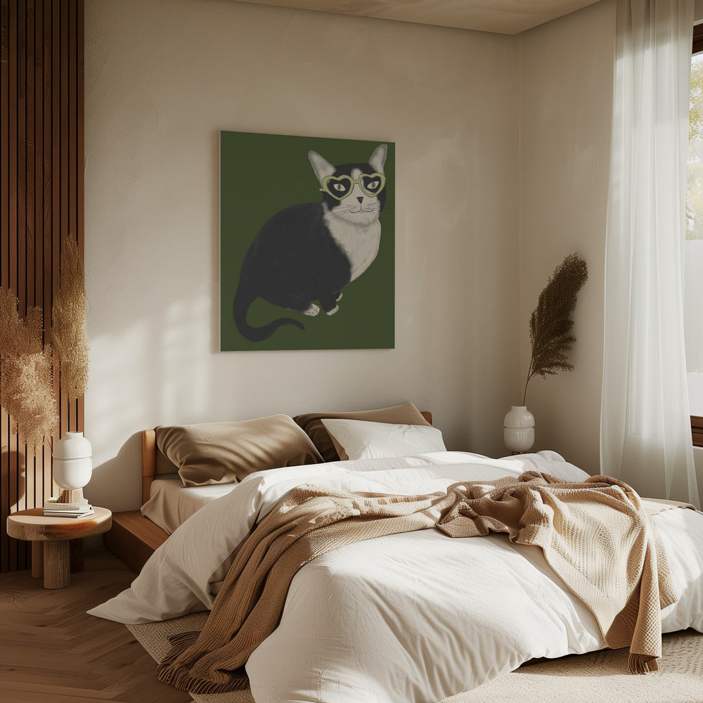 Herr Smoking Katze | Leinwand
