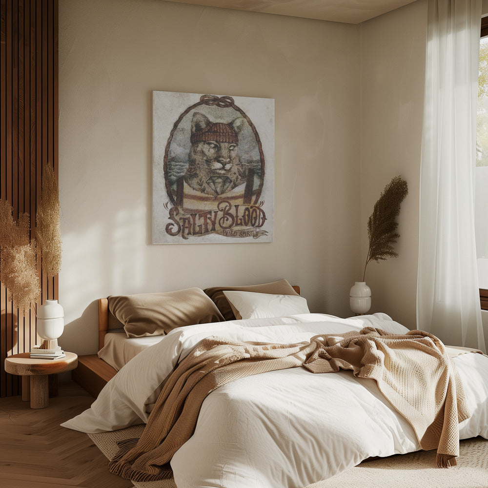 Ozeanische Katze | Leinwand
