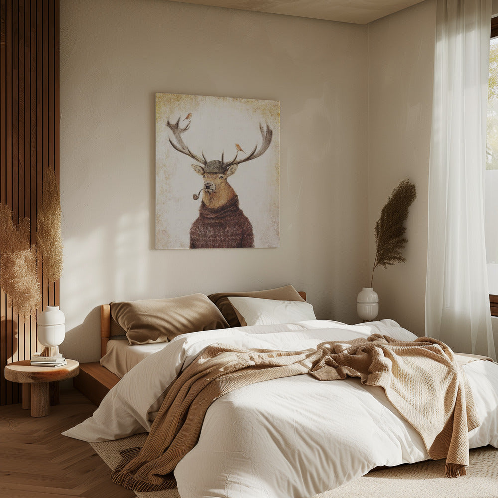 Winter Stag | Canvas