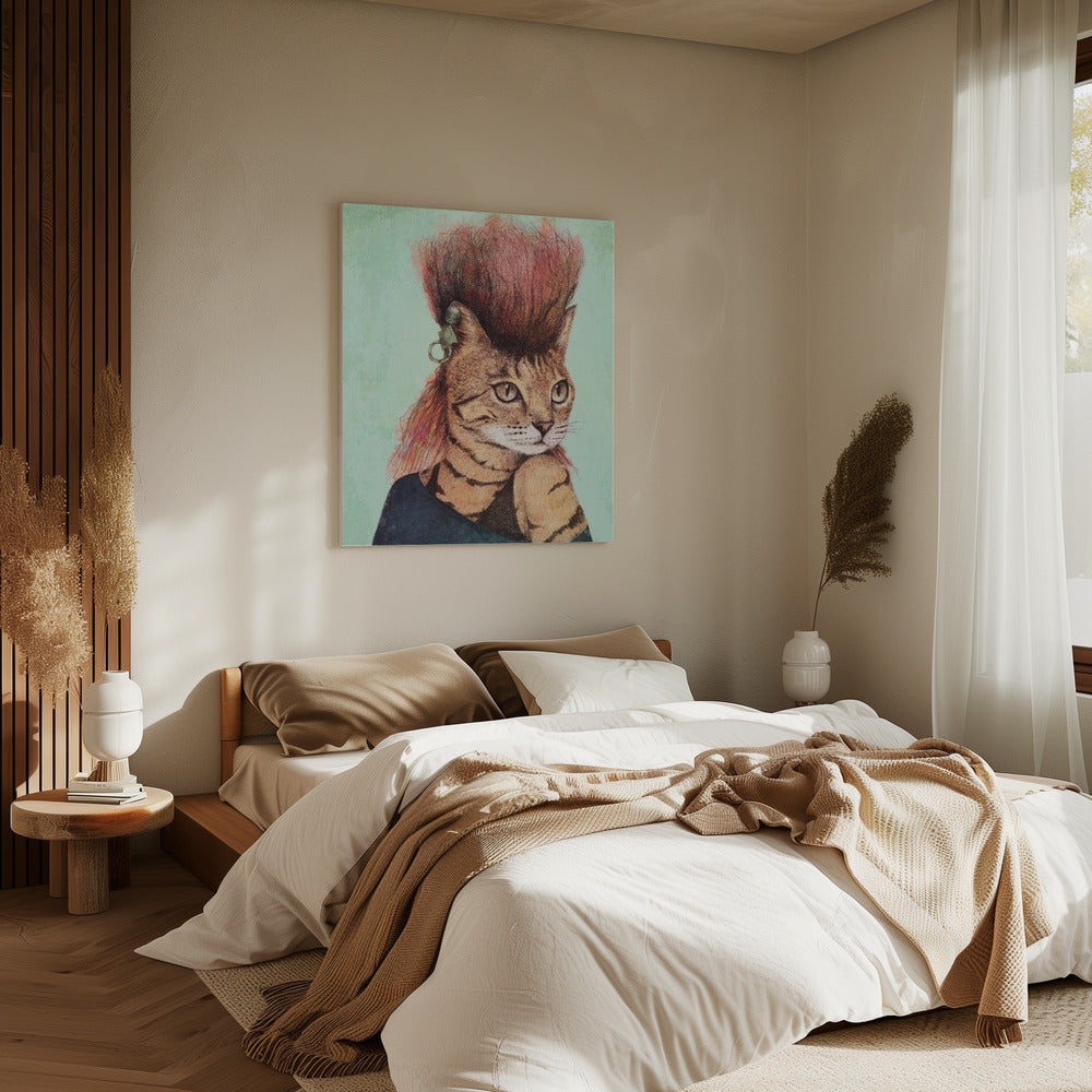 Stylish Tabby Cat | Canvas