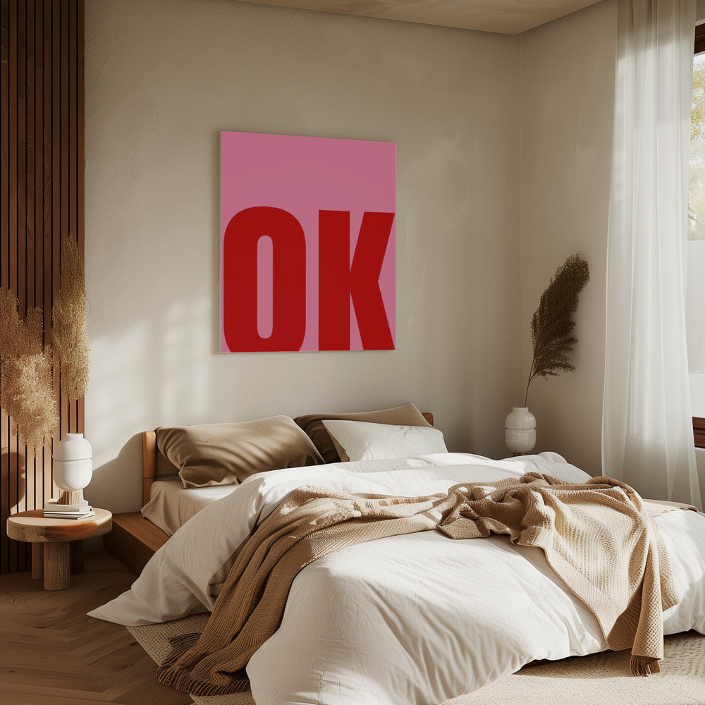 Fettgedruckter minimalistischer Text | Leinwand