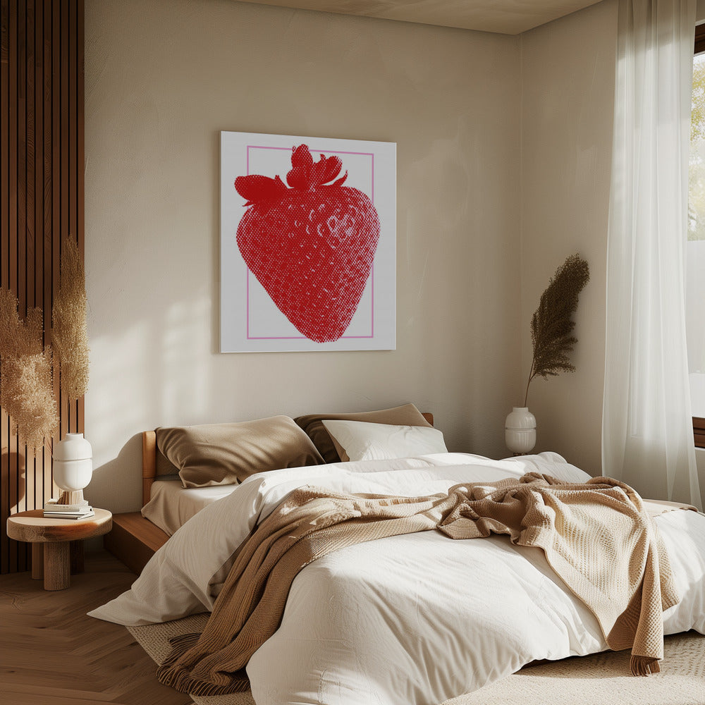 Rote Erdbeere | Leinwand