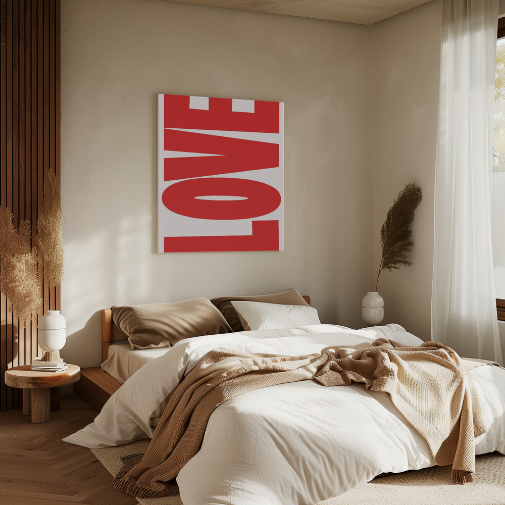 Fettgedruckte rote Nachricht | Leinwand