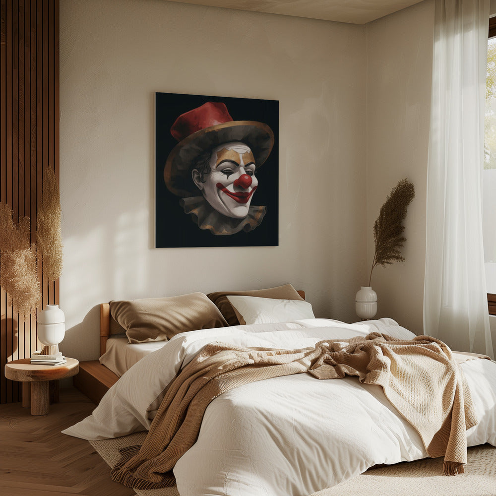 Der lächelnde Clown | Leinwand
