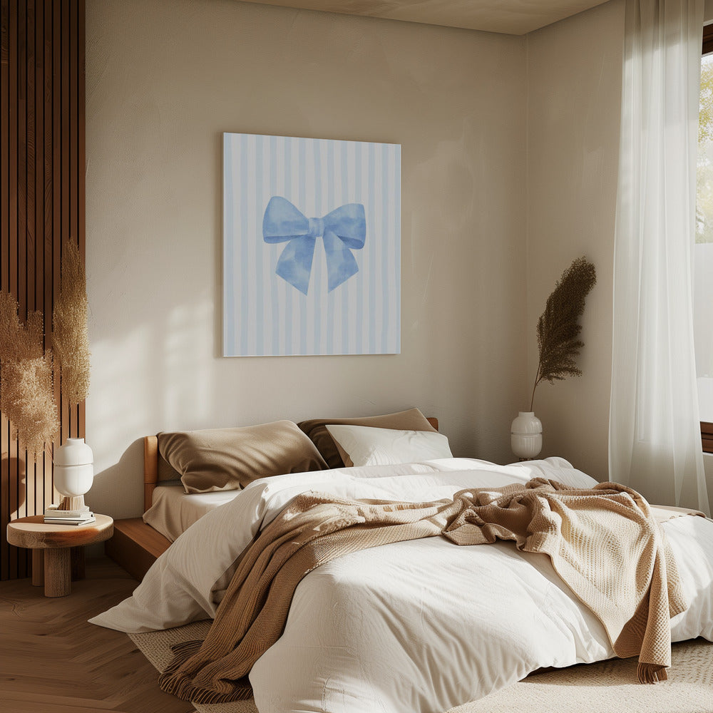 Blue Ribbon Elegance | Leinwand