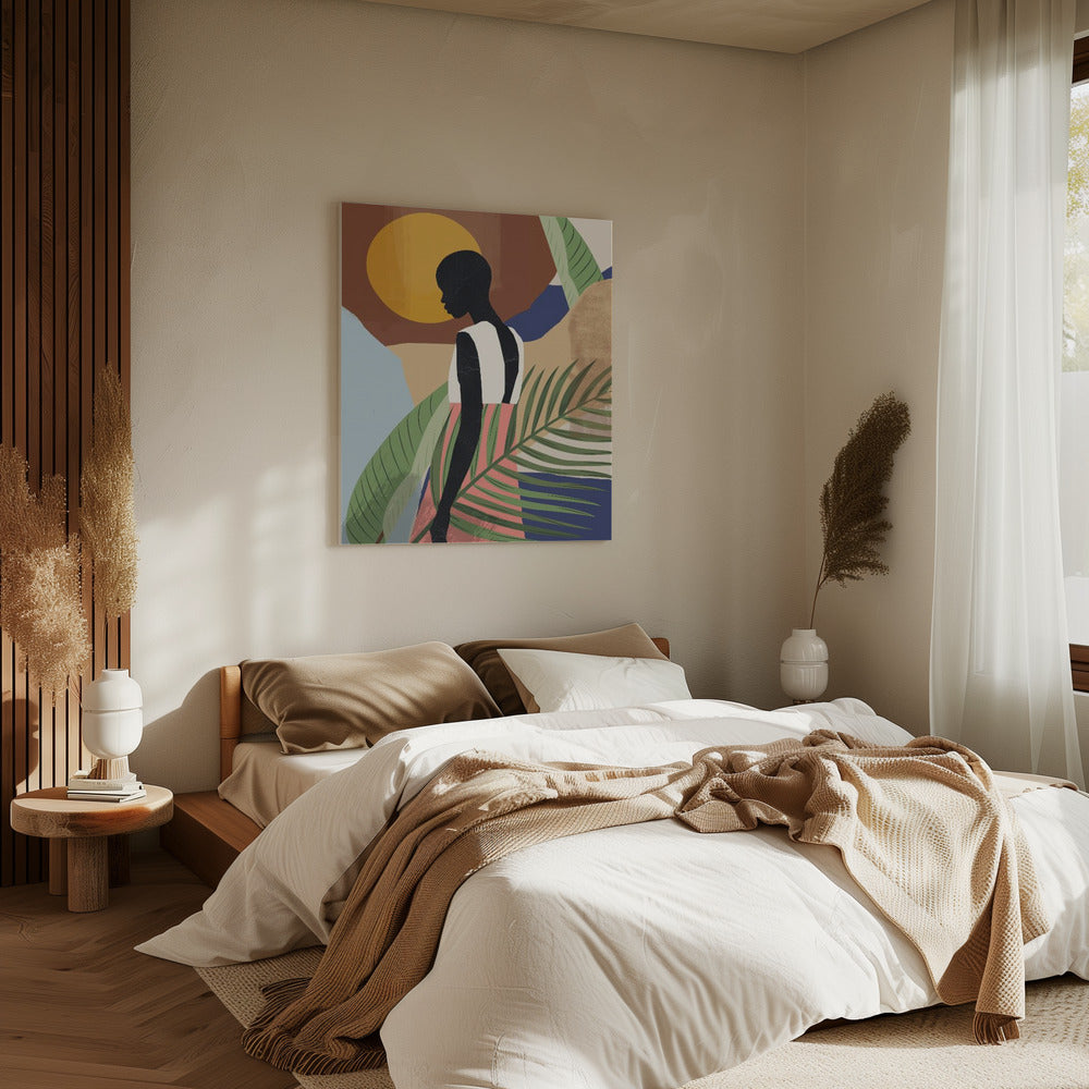 Tropical Girl Shape | Canvas