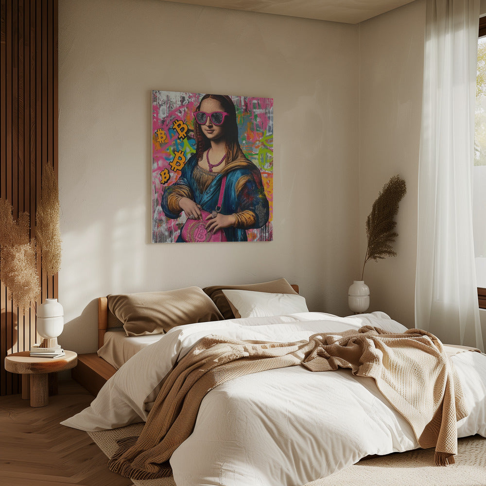 Monalisa Bitcoin | Leinwand