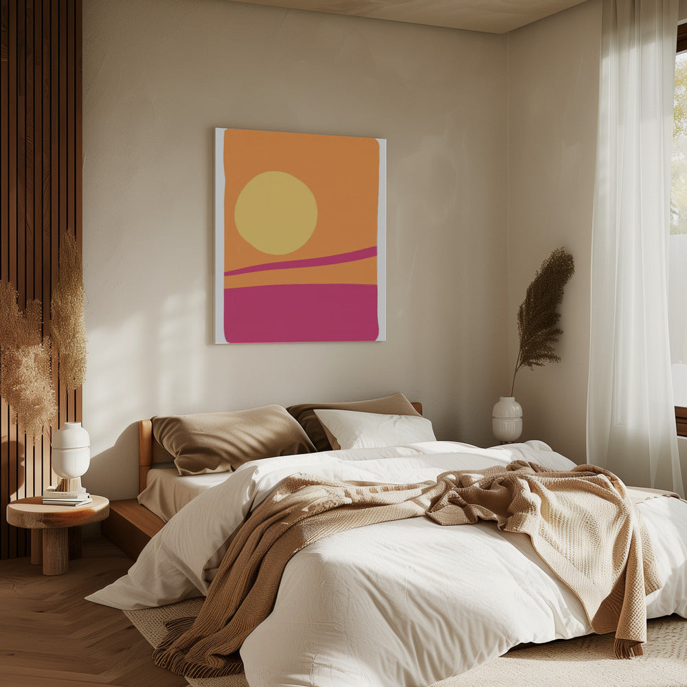Lebendiges Sonnenuntergangsglühen | Leinwand