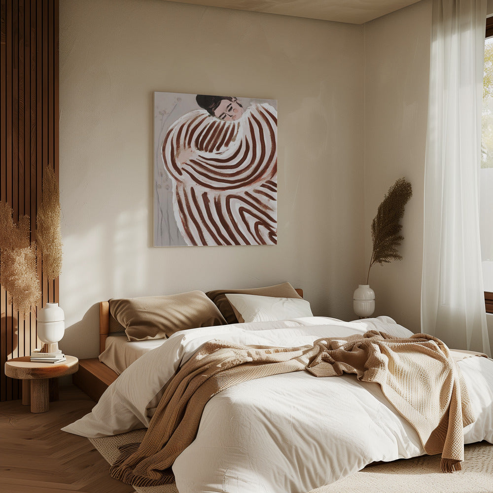 Striped Embrace | Canvas