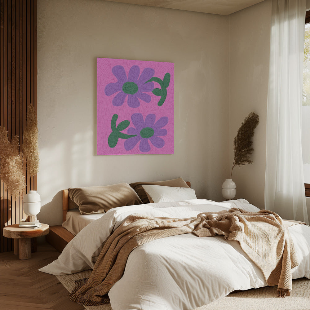 Blüten in Rosa | Leinwand