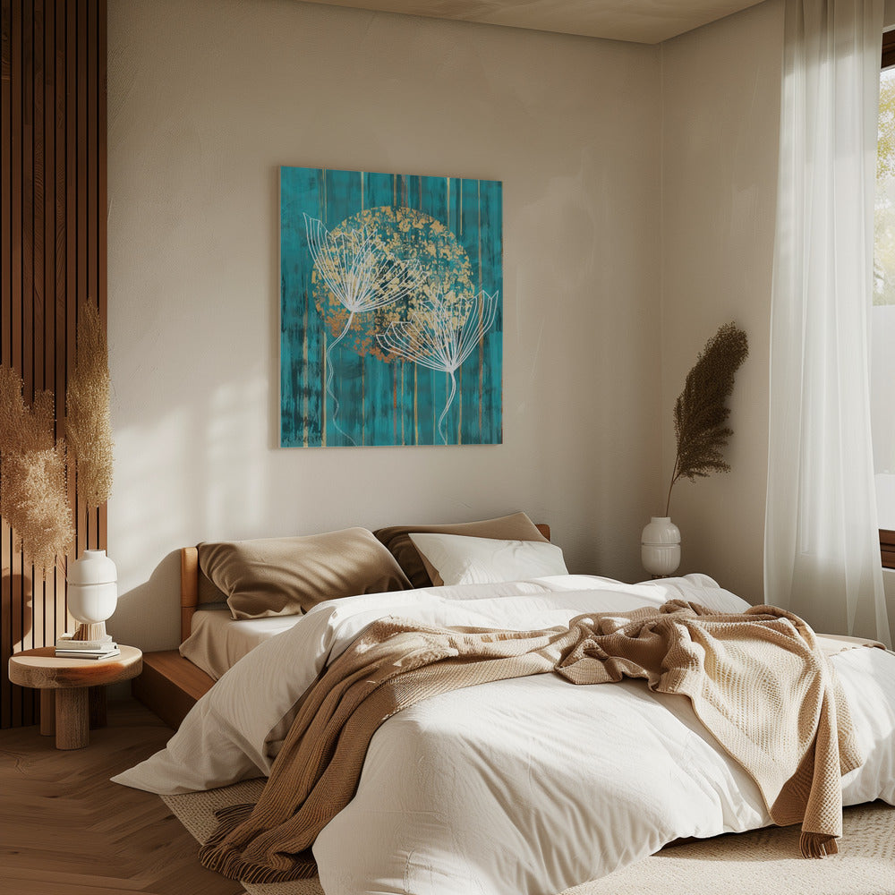 Abstrakter botanischer Kunstdruck | Leinwand