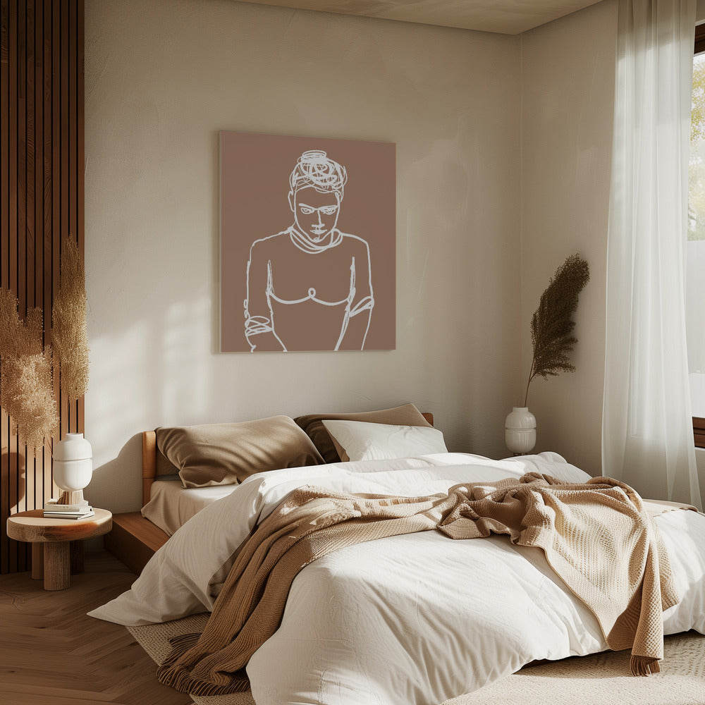 Line drawing lady | Canvas