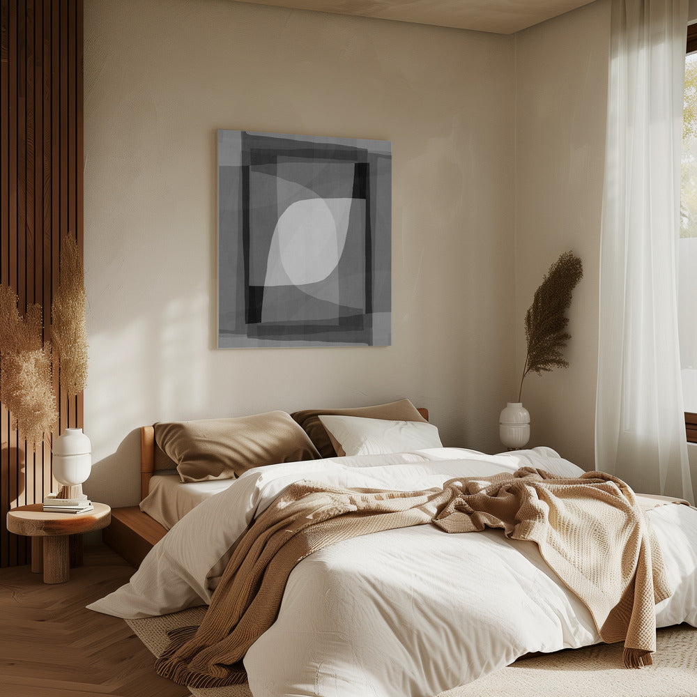 Monochrome Geometrie | Leinwand